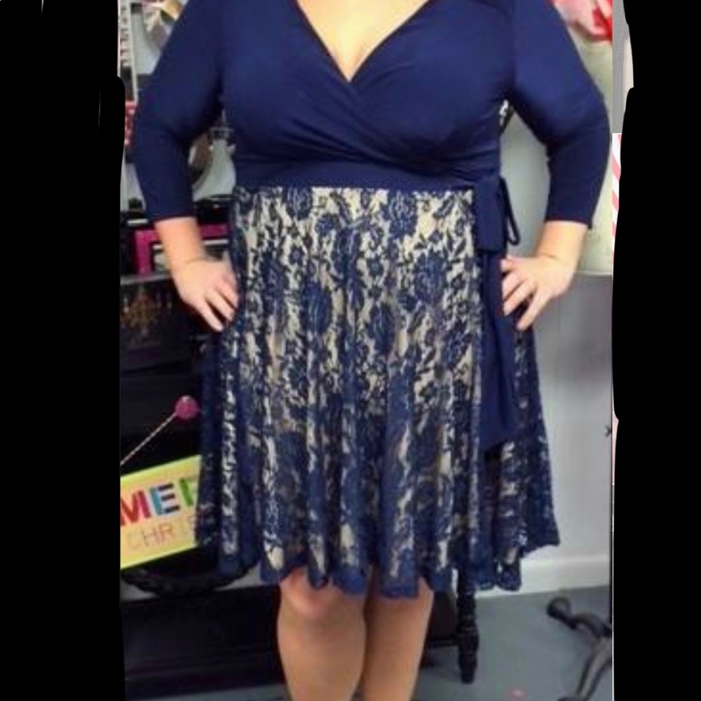 Navy cocktail dress